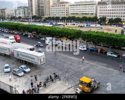 Scena nel porto, Palermo, Sicilia, Italia, Europa del Sud Foto Stock