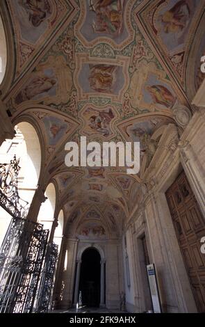 Loggia delle costruzioni, Arcisella di San Giovanni in Laterano, Roma, Italia Foto Stock