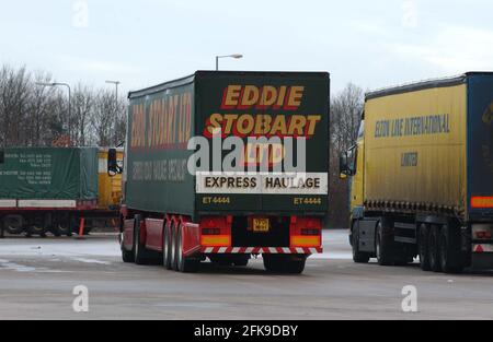 Neil Jameson Truck driver per Eddie Stobart Trucks 8 pilston Foto Stock