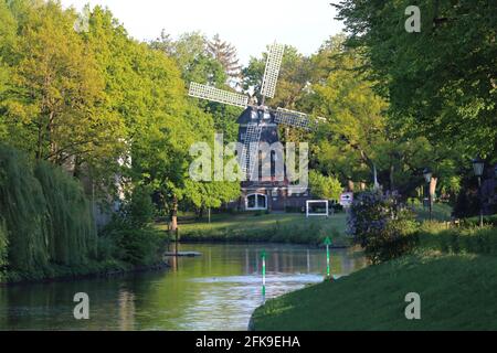 Meppen, Emsland, Germania EMS/Dortmund-EMS-Kanal Foto Stock