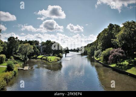 Meppen, Emsland, Germania EMS/Dortmund-EMS-Kanal Foto Stock