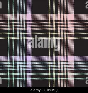 Motivo senza cuciture con texture a colori Plaid per tessuti e grafica alla moda Illustrazione Vettoriale