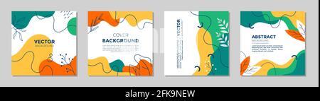 Modello di banner quadrato per la vendita per post sui social media, app mobili, design di banner, annunci Web e Internet. Modello quadrato astratto alla moda con c Illustrazione Vettoriale