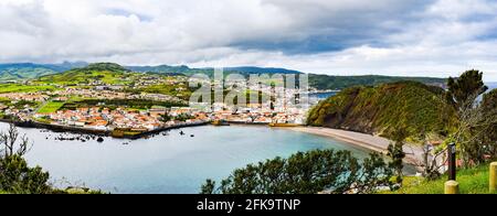 Vista panoramica di faial, azzorre Foto Stock