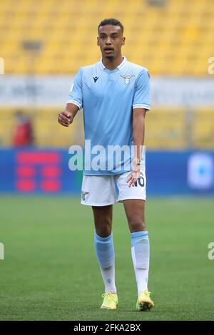 Parma, 28 aprile 2021. Enzo Adeagbo della SS Lazio durante la partita Primavera Coppa Italia allo Stadio Ennio Tardini di Parma. L'immagine di credito dovrebbe essere: Jonathan Moscop / Sportimage Foto Stock