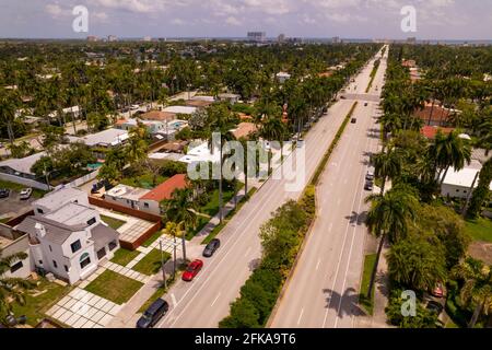 Foto aerea Hollywood Boulevard Florida USA Foto Stock