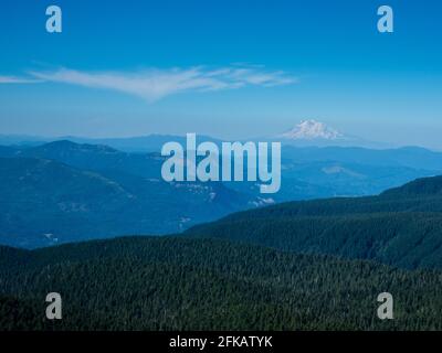 Vista panoramica da Sherrard Point sulla Larch Mountain - Columbia River Gorge, Oregon Foto Stock