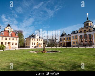 Palazzo Belvedere vicino a Weimar nella Germania orientale Foto Stock