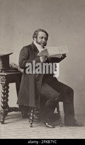 Eugène Rouher (1814-1884) Ministro dell'Agricoltura, Affari e lavori pubblici Gabinetto fotografia Parigi, Fondazione Napoléon Foto Stock