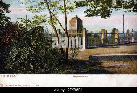 Monumento commemorativo: Battaglia di Lipsia. Campagna Sassonia. 16 ottobre 1813 Parigi, Fondazione Napoléon Foto Stock