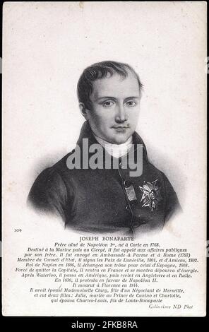 Ritratto di Joseph Bonaparte, fratello di Napoleone I. Parigi, Fondazione Napoléon Foto Stock