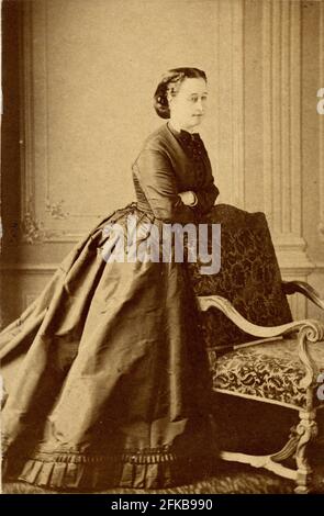Eugénie de Montijo, Contessa di Teba (imperatrice consorte dei francesi) (1826-1920) imperatrice dal 1853 al 1870. Parigi, Fondazione Napoléon Foto Stock