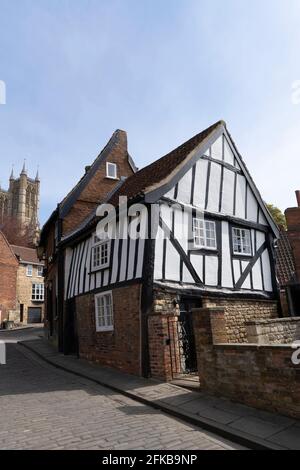 The Crooked House, Michaelgate, Lincoln City, Lincolnshire Foto Stock