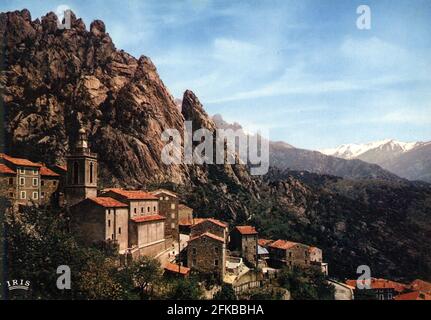 ORTO. Dipartimento francese: 2A - Corse-du-Sud cartolina fine del 19 ° secolo - inizio del 20 ° secolo Foto Stock