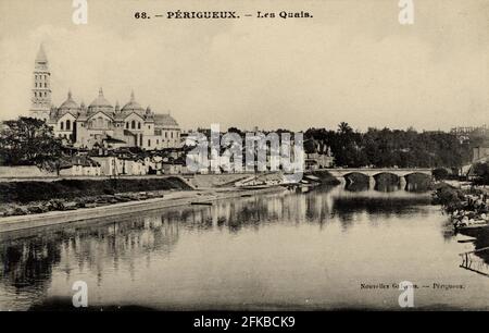 PERIGUEUX. Reparto francese: 24 - Dordogne. Regione: Nouvelle-Aquitaine (ex Aquitania). Cartolina fine del 19 ° secolo - inizio del 20 ° secolo Foto Stock