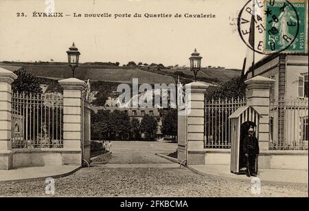 EVREUX. Reparto francese: 27- Eure. Regione: Normandia (ex alta Normandia). Cartolina fine del 19 ° secolo - inizio del 20 ° secolo Foto Stock
