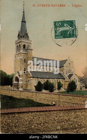 EVREUX. Reparto francese: 27- Eure. Regione: Normandia (ex alta Normandia). Cartolina fine del 19 ° secolo - inizio del 20 ° secolo Foto Stock