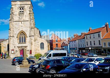 St Michaels Church, Malton, North Yorkshire, Inghilterra Foto Stock