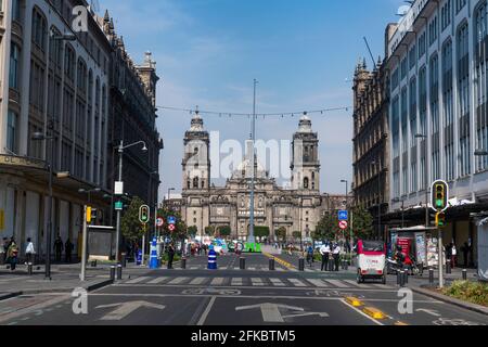 Cattedrale Metropolitana di Città del Messico, Città del Messico, Messico, Nord America Foto Stock