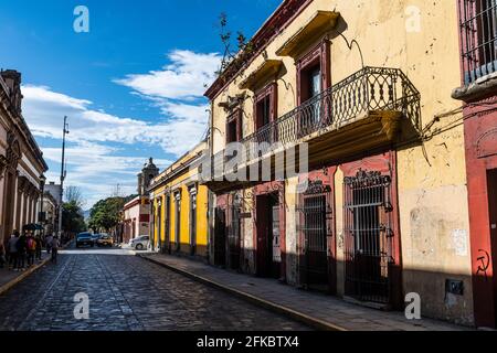 Casa coloniale, Oaxaca, Messico, Nord America Foto Stock