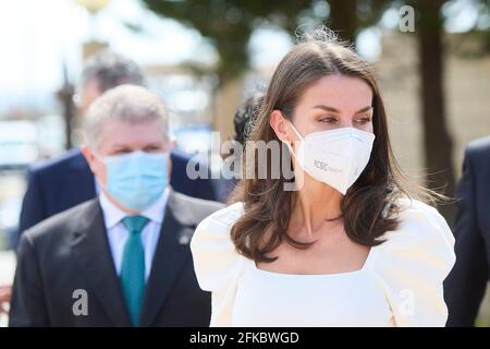 Totana, Murcia, Spagna. 30 Apr 2021. Regina Letizia di Spagna partecipa al 6° Congresso educativo sulle malattie rare a CPEIBas Guadalentin il 30 aprile 2021 a Totana, Spagna Credit: Jack Abuin/ZUMA Wire/Alamy Live News Foto Stock