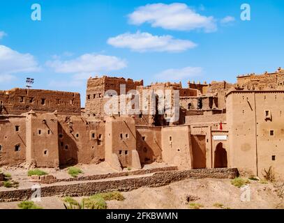 Kasbah Taourirt, Ouarzazate, Regione di Draa-Tafilalet, Marocco, Africa del Nord, Africa Foto Stock