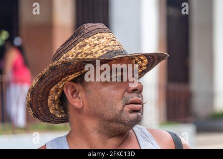 Ritratto di un cubano Foto Stock