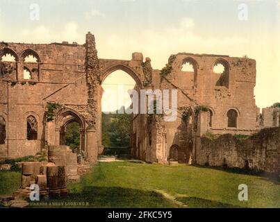 Furness Abbey, Barrow-in-Furness, Cumbria circa 1890-1900 Foto Stock