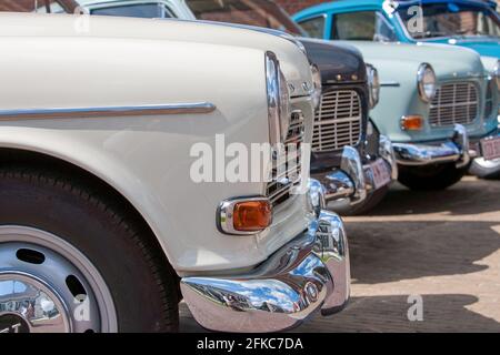 Anversa, Belgio, 19 giugno 2009, Volvo Amazon Classic Car Gathering. Foto di alta qualità Foto Stock