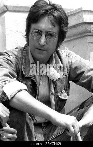 La leggenda della musica John Lennon, dai Beatles Foto Stock