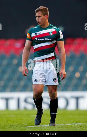 30 aprile 2021; Mattioli Woods Welford Road Stadium, Leicester, Midlands, Inghilterra; European Rugby Challenge Cup, Leicester Tigers vs Ulster; Guy Porter of Leicester Tigers Foto Stock