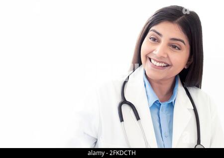 Medico sorridente Foto Stock
