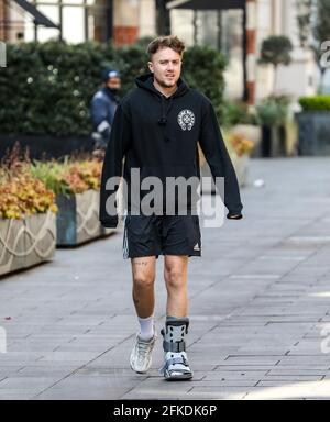 Londra, Regno Unito. 30 Apr 2021. Roman Kemp ha visto partire dal suo show FM Capital presso i Global radio Studios di Londra. (Foto di Brett Cove/SOPA Images/Sipa USA) Credit: Sipa USA/Alamy Live News Foto Stock