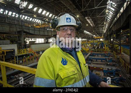 Andy Hill, Managing Director, Liberty Steel, Hartlepool, Inghilterra, Regno Unito Foto Stock