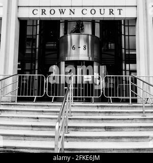 Kingston London UK, aprile 2021, Kingston Crown Court senza persone Foto Stock