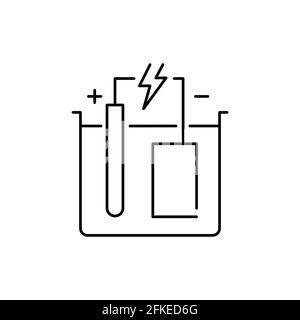 Icona della linea di colore della galvanizzazione. Pittogramma per pagina web, app mobile, promo. Elemento di progettazione GUI UI UX. Tratto modificabile. Illustrazione Vettoriale