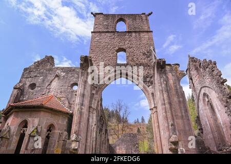 Le rovine storiche dell'Abbazia di Allerheiligen, (Abbazia di tutti i Santi‘) nella Foresta Nera settentrionale. Baden Wuerttemberg, Germania, Europa Foto Stock