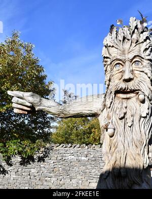 Giardini del castello all'aperto Foto Stock