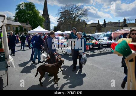 Masham Market North Yorkshire Inghilterra Regno Unito Foto Stock