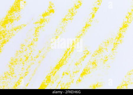 giallo bianco skatch crayons strockes texture sfondo Foto Stock