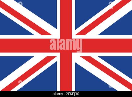 Illustrazione vettoriale della bandiera britannica Illustrazione Vettoriale