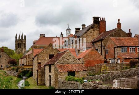 Helmsley è una città di mercato e parrocchia civile nell'Ryedale quartiere di North Yorkshire, Inghilterra. Foto Stock