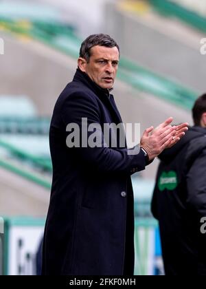 Easter Road, Edimburgo, Regno Unito. 1 maggio 2021. Scottish Premiership Football, Hibernian contro St Johnstone; Jack Ross Hibernian Manager Credit: Action Plus Sports/Alamy Live News Foto Stock