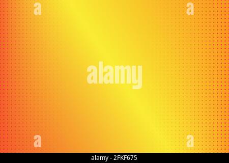 Sfondo astratto nei colori giallo e arancione e punti per il design. Illustrazione vettoriale con gradiente Illustrazione Vettoriale