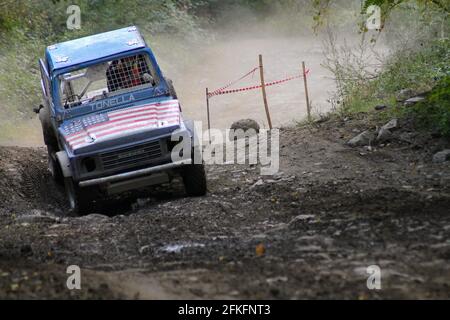 2019 Campionato Italiano velocità Ofroad: Auto da corsa a Palagano, Italia. Foto Stock