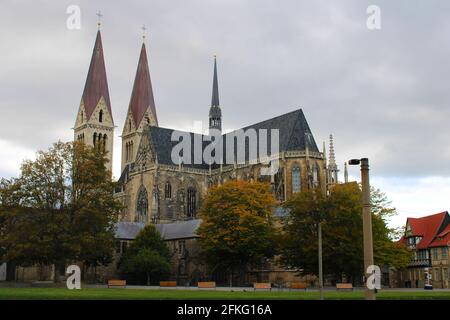 Halberstadt im Harz, Sachsen-Anhalt, Germania: Der Dom Foto Stock