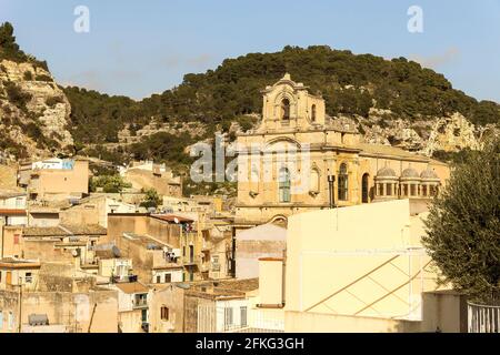 Monumenti architettonici della Chiesa di Santa Maria (Chiesa di Santa Maria la Nova - Santuario Maria SS. Della Pietà) a Scicli, Provincia di Ragusa, Sicilia - Italia Foto Stock