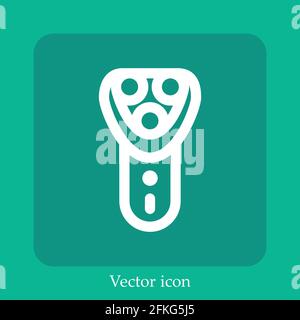 Icona vettore trimmer icona lineare.linea con tratto modificabile Illustrazione Vettoriale