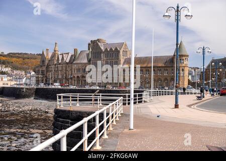 Università di Aberystwyth, Ceredigion, Galles Foto Stock