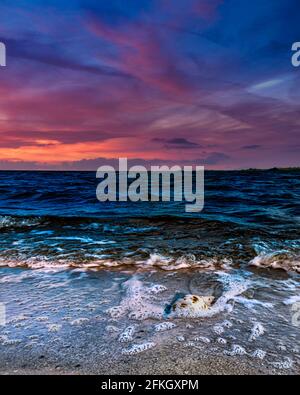 Tramonto a Destin Foto Stock